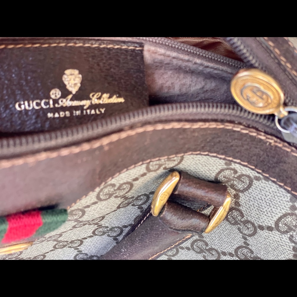 Authentic Gucci Vintage Boston Bag Sherry Line - Picture 11 of 13